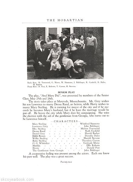 SKCS Yearbook 1933•22 South Kortright Central School Almedian