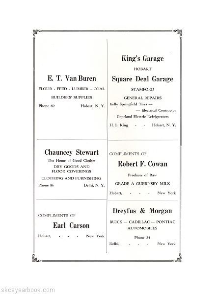 SKCS Yearbook 1933•46 South Kortright Central School Almedian