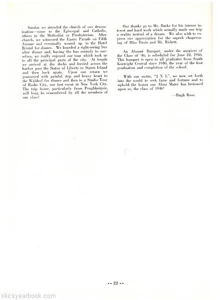 SKCS Yearbook 1946•22 South Kortright Central School Almedian