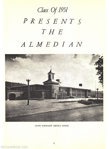 SKCS Yearbook 1951•0 South Kortright Central School Almedian