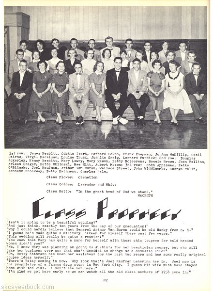 SKCS Yearbook 1956•22 South Kortright Central School Almedian