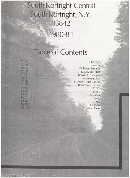 SKCS Yearbook 1981•3 South Kortright Central School Almedian